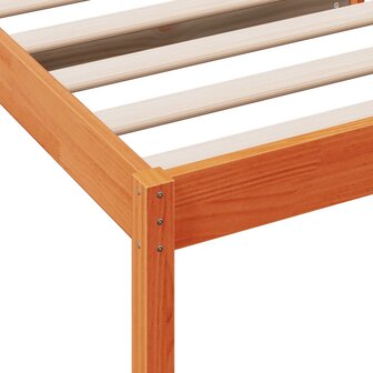 Slaapbank zonder matras 90x190 cm massief grenenhout wasbruin 7