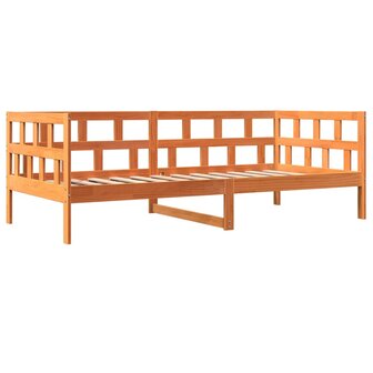 Slaapbank zonder matras 90x200 cm massief grenenhout wasbruin 3