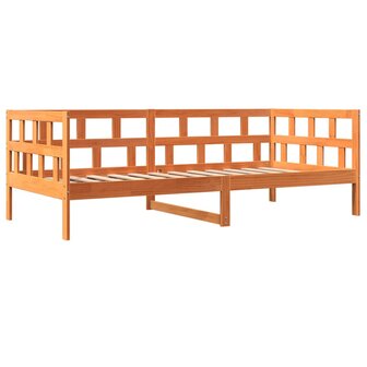 Slaapbank zonder matras 80x200 cm massief grenenhout wasbruin 3