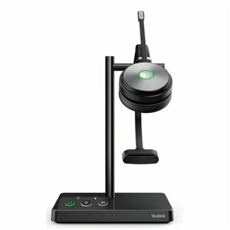 Hoofdtelefoon met microfoon Yealink WH62 Mono Teams Zwart Rood 1