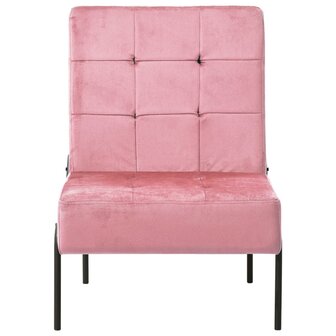 Relaxstoel 65x79x87 cm fluweel roze 2