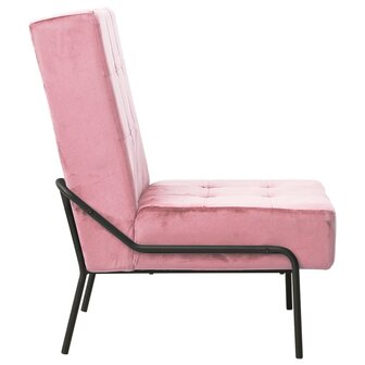 Relaxstoel 65x79x87 cm fluweel roze 3