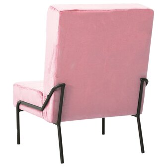 Relaxstoel 65x79x87 cm fluweel roze 4
