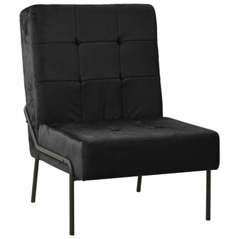 Relaxstoel 65x79x87 cm fluweel zwart 1