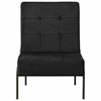 Relaxstoel 65x79x87 cm fluweel zwart 2