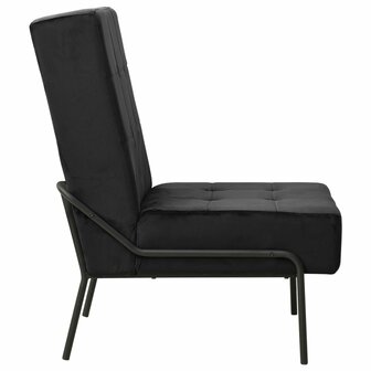 Relaxstoel 65x79x87 cm fluweel zwart 3