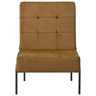 Relaxstoel 65x79x87 cm fluweel bruin 2