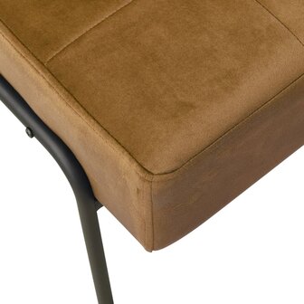 Relaxstoel 65x79x87 cm fluweel bruin 5