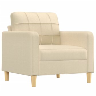 Fauteuil 60 cm stof cr&egrave;mekleurig 2