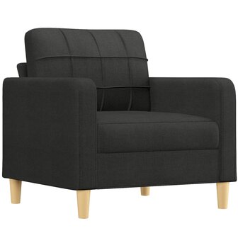 Fauteuil 60 cm stof zwart 2