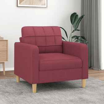 Fauteuil 60 cm stof wijnrood 1