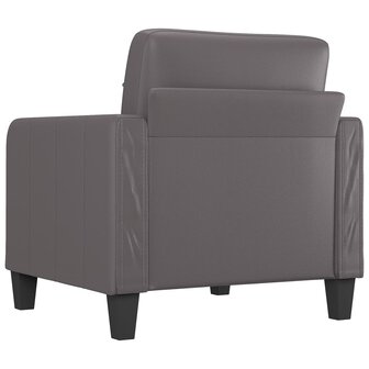 Fauteuil 60 cm kunstleer grijs 5