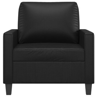 Fauteuil 60 cm kunstleer zwart 3