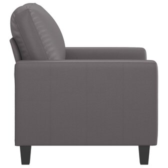 Fauteuil 60 cm kunstleer grijs 4