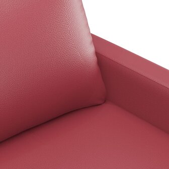 Fauteuil 60 cm kunstleer wijnrood 6