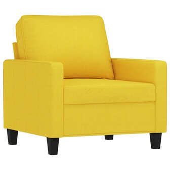 Fauteuil 60 cm stof lichtgeel 2