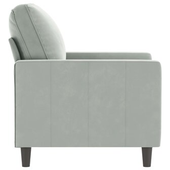 Fauteuil 60 cm fluweel lichtgrijs  4