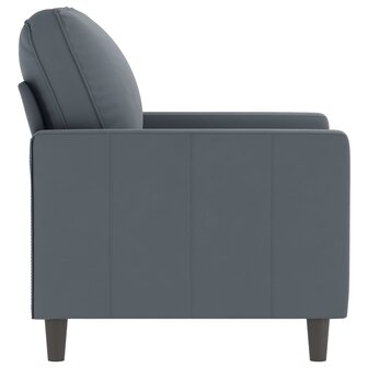 Fauteuil 60 cm fluweel donkergrijs 4
