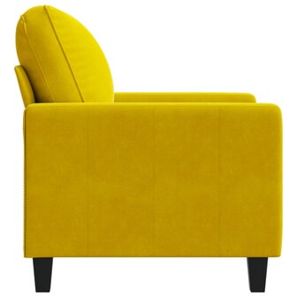 Fauteuil 60 cm fluweel geel 5