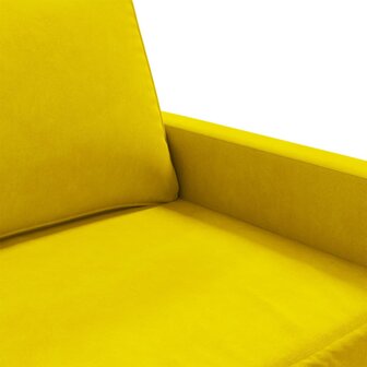 Fauteuil 60 cm fluweel geel 7