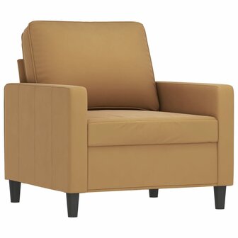 Fauteuil 60 cm fluweel bruin 2
