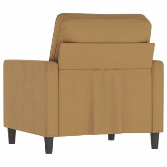 Fauteuil 60 cm fluweel bruin 5