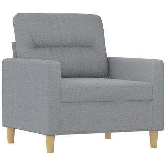 Fauteuil 60 cm stof lichtgrijs 2