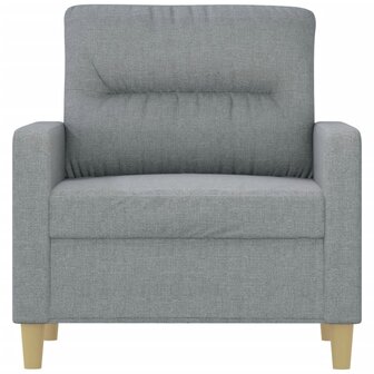 Fauteuil 60 cm stof lichtgrijs 3