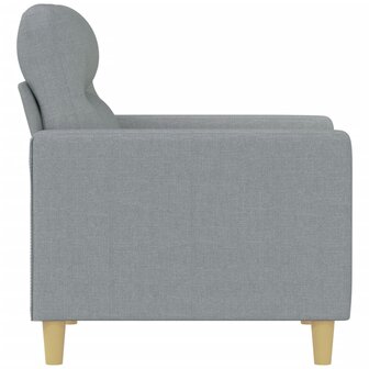 Fauteuil 60 cm stof lichtgrijs 4