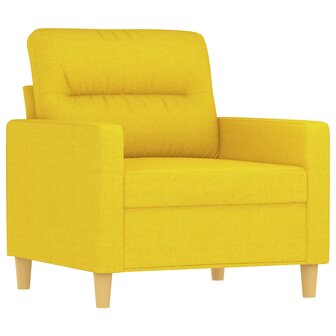 Fauteuil 60 cm stof lichtgeel 2