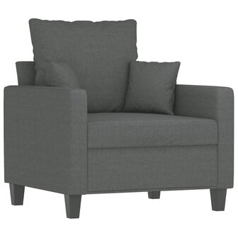 Fauteuil 60 cm stof donkergrijs 2
