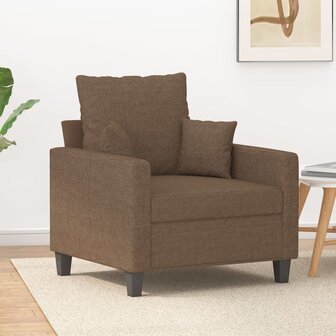 Fauteuil 60 cm stof bruin 1