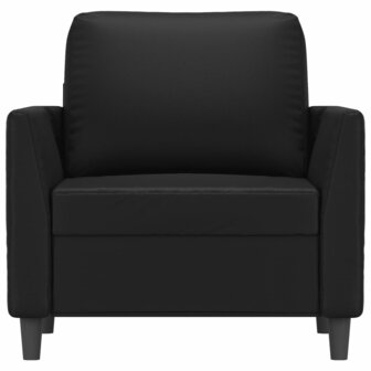 Fauteuil 60 cm kunstleer zwart 3