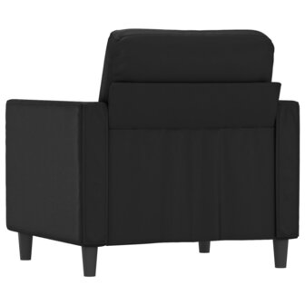 Fauteuil 60 cm kunstleer zwart 5