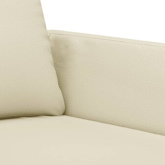 Fauteuil 60 cm kunstleer cr&egrave;mekleurig 6