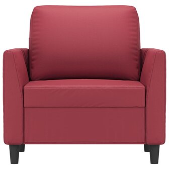 Fauteuil 60 cm kunstleer wijnrood 3