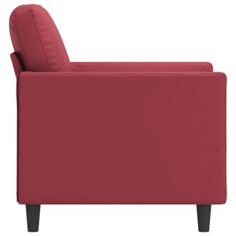 Fauteuil 60 cm kunstleer wijnrood 4