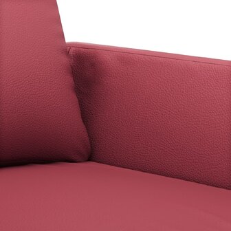 Fauteuil 60 cm kunstleer wijnrood 6