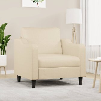 Fauteuil 60 cm stof cr&egrave;mekleurig 1