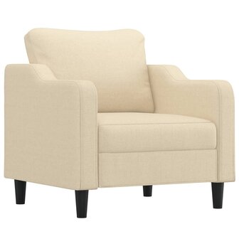 Fauteuil 60 cm stof cr&egrave;mekleurig 2