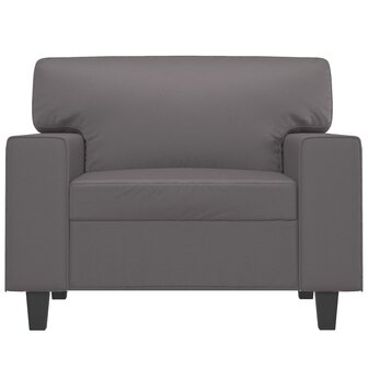 Fauteuil 60 cm kunstleer grijs 3