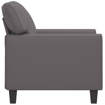 Fauteuil 60 cm kunstleer grijs 4