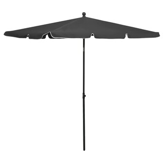 Parasol met paal 210x140 cm antracietkleurig 1