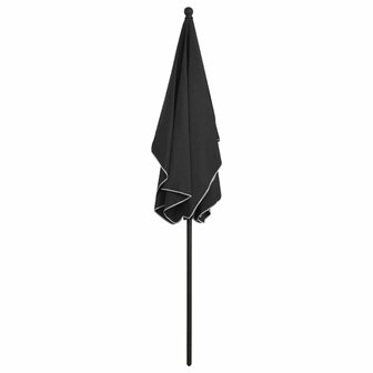 Parasol met paal 210x140 cm antracietkleurig 4