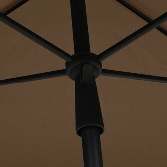 Parasol met paal 210x140 cm taupe 5