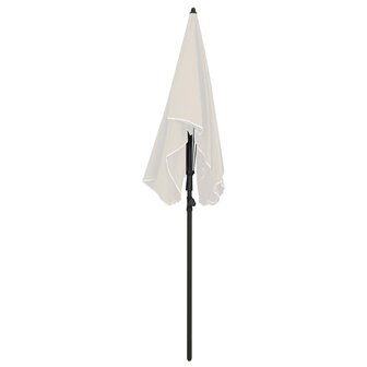 Parasol met paal 200x130 cm zandkleurig 4