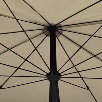 Parasol met paal 200x130 cm taupe 5