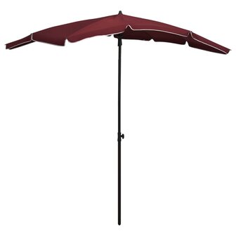 Parasol met paal 200x130 cm bordeauxrood 1