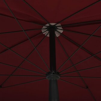 Parasol met paal 200x130 cm bordeauxrood 5