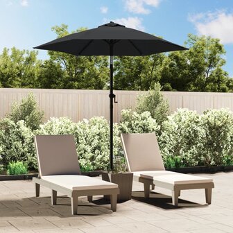 Parasol 200x224 cm aluminium antraciet 1